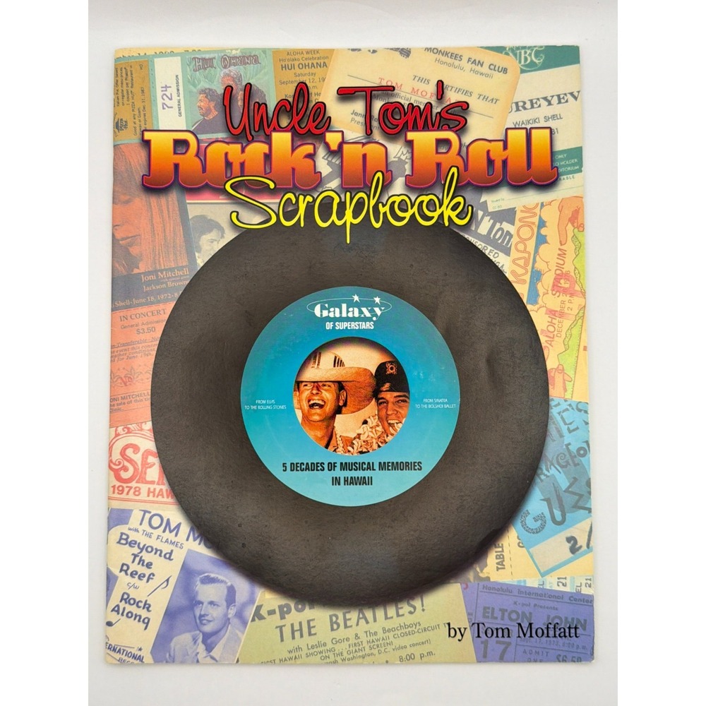 Uncle Tom's Rock 'n Roll Scrapbook Tom Moffatt 1998 Hawaii Elvis Music History
